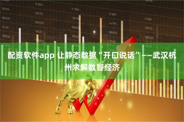 配资软件app 让静态数据“开口说话”——武汉杭州求解数智经济